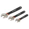 Adjustable Wrench Set 3pc Ni-Fe Finish