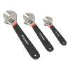 Adjustable Wrench Set 3pc Ni-Fe Finish