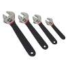 Adjustable Wrench Set 4pc Ni-Fe Finish