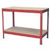 Workbench 1.2m Steel Wooden Top