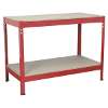 Workbench 1.2m Steel Wooden Top