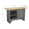 Workbench with 5 Drawers Ball-Bearing Slides Heavy-Duty