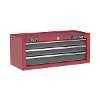 Topchest, Mid-Box & Rollcab 9 Drawer Stack - Red