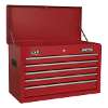 Topchest 5 Drawer with Ball-Bearing Slides - Red & 272pc Tool Kit