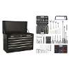 Topchest 5 Drawer with Ball-Bearing Slides - Black & 272pc Tool Kit