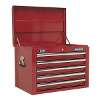 Tool Chest Combination 14 Drawer with Ball-Bearing Slides - Red & 446pc Tool Kit