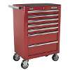 Tool Chest Combination 14 Drawer with Ball-Bearing Slides - Red & 446pc Tool Kit