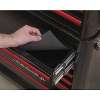 Topchest 4 Drawer Wide Retro Style - Black with Red Anodised Drawer Pulls