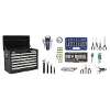 Topchest 10 Drawer with Ball-Bearing Slides - Black & 140pc Tool Kit