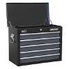 Tool Chest Combination 16 Drawer with Ball-Bearing Slides - Black/Grey & 468pc Tool Kit