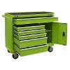 Rollcab 6 Drawer with Ball Bearing Slides - Green