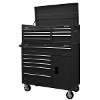 Topchest 9 Drawer with Ball Bearing Slides - Black