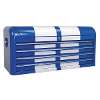 Topchest 4 Drawer Wide Retro Style - Blue with White Stripes