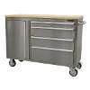 Mobile Stainless Steel Tool Cabinet 4 Drawer