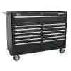 Tool Chest Combination 23 Drawer with Ball-Bearing Slides - Black with 446pc Tool Kit