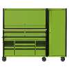 15 Drawer 1549mm Mobile Trolley with Wooden Worktop, Hutch, 2 Drawer Riser & Side Locker