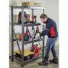 Heavy-Duty Racking Unit with 4 Mesh Shelves 640kg Capacity Per Level 978mm