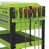 Heavy-Duty Mobile Tool & Parts Trolley 2 Drawers & Lockable Top - Green