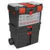 Mobile Toolbox with Tote Tray & Removable Assortment Box