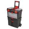 Mobile Toolbox with Tote Tray & Removable Assortment Box