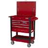 Heavy-Duty Mobile Tool & Parts Trolley with 5 Drawers & Lockable Top