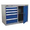 Industrial Cabinet/Workstation 5 Drawer & 1 Shelf Locker