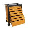 Rollcab 7 Drawer Push-To-Open - Orange