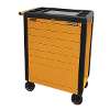 Rollcab 7 Drawer Push-To-Open - Orange