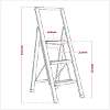 Aluminium Professional Folding Step Ladder 3-Step 150kg Capacity