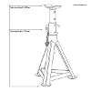 Axle Stands (Pair) 2.5 Tonne Capacity per Stand