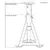 Axle Stands (Pair) 6 Tonne Capacity per Stand - Orange