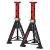 Axle Stands (Pair) 6 Tonne Capacity per Stand - Red