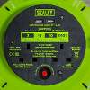 Cassette Type Cable Reel Green with Thermal Trip 2 x 230V and 2 x USB 10m