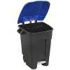 Refuse/Wheelie Bin with Foot Pedal 100L - Blue