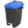 Refuse/Wheelie Bin with Foot Pedal 100L - Blue