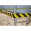 Hazard Warning Barrier Tape 80mm x 100m Black/Yellow Non-Adhesive