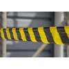 Hazard Warning Barrier Tape 80mm x 100m Black/Yellow Non-Adhesive