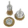 Crimped Wire Brush Set 3pc Brassed