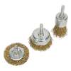 Crimped Wire Brush Set 3pc Brassed