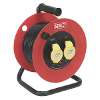 Cable Reel 25m 2 x 110V 1.5mm� Heavy-Duty Thermal Trip