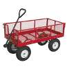 Platform Truck with Sides Pneumatic Tyres 450kg Capacity