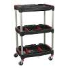 Workshop Trolley 3-Level Composite with Parts Storage