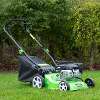 Dellonda Hand-Propelled Petrol Lawnmower Grass Cutter, 132cc 16"/40cm 4-Stroke - DG100