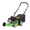 Dellonda Hand-Propelled Petrol Lawnmower Grass Cutter, 132cc 16"/40cm 4-Stroke - DG100