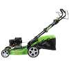 Dellonda Self-Propelled Petrol Lawnmower Grass Cutter with Height Adjustment & Grass Bag 171cc 20"/51cm 4-Stroke Engine