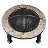 Dellonda 30" Deluxe Traditional Style Fire Pit/Fireplace/Outdoor Heater - Slate