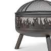 Dellonda Deluxe Firepit Fireplace Outdoor Patio Heater, Cooking Grill & Poker