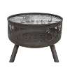 Dellonda Deluxe Firepit Fireplace Outdoor Patio Heater, Cooking Grill & Poker