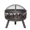 Dellonda Deluxe Firepit Fireplace Outdoor Patio Heater, Cooking Grill & Poker