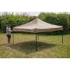 Dellonda Premium 3 x 3m Pop-Up Gazebo, PVC Coated, Water Resistant Fabric, Supplied with Carry Bag, Rope, Stakes & Weight Bags - Beige Canopy